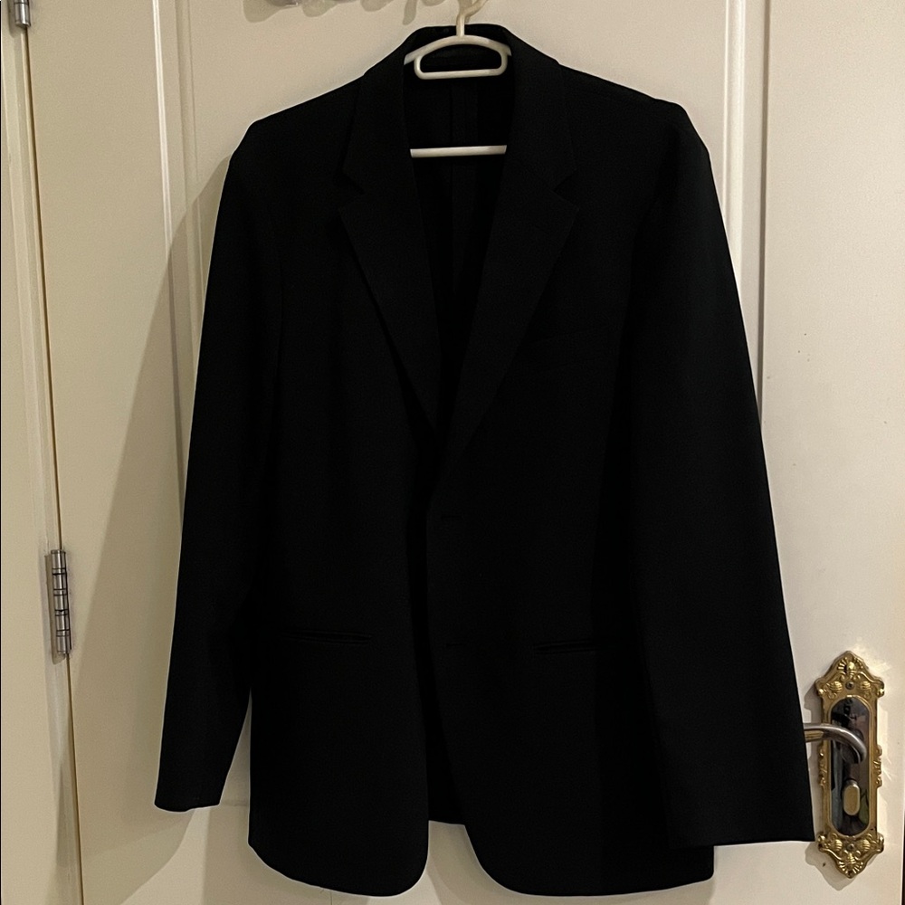 Men's Black Single-Breasted Blazer — Sleek Evening Sport Coat